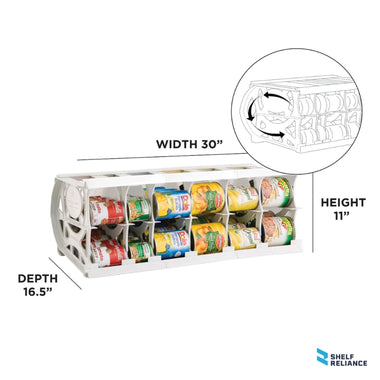 Cansolidator® Pantry Plus | 60 Can Food Holder Home & Garden | Kitchen & Dining | Kitchen Tools & Utensils | Kitchen Organizers | Can Organizers VMInnovations