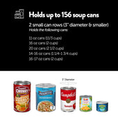 Shelf Reliance Cansolidator Max 156-can rotating food storage organizer