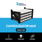 Shelf Reliance Cansolidator Max 156-can rotating food storage organizer