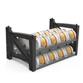 Shelf Reliance Cansolidator Max 60-can rotating food storage organizer