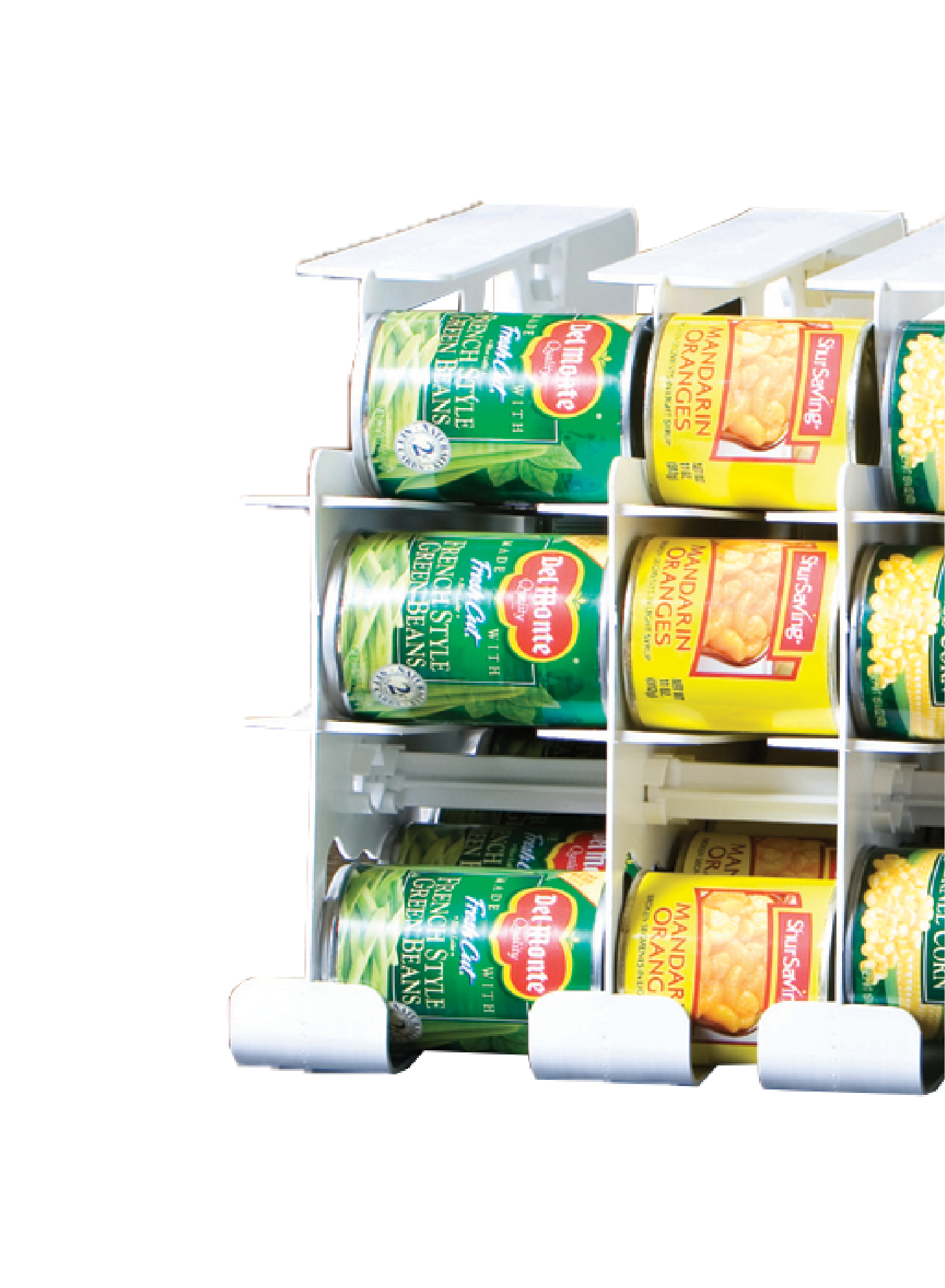 Shelf Reliance Cansolidator Pantry Plus 60 Cans Organizer for Pantry |  Rotating Canned Food Storage Kitchen Organizer and Storage