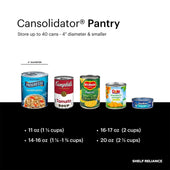 Cansolidator® Pantry 40-can rotating pantry organizer