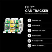 FIFO® Can Tracker 54-can rotating can organizer