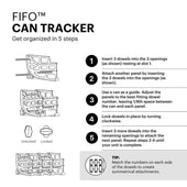 FIFO® Can Tracker 54-can rotating can organizer