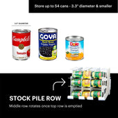 FIFO® Can Tracker 54-can rotating can organizer
