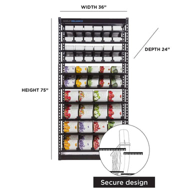 Maximizer Variety Can Rotation Organizer | Holds 300 Cans Furniture | Shelving | Bookcases & Standing Shelves VMInnovations 